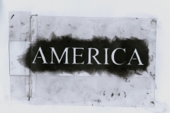 transparency america (Folie, Farbe auf Papier, ca. 29,7 x 21 cm)