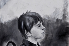 Portrait eines Jungen (Öl auf Karton, 33 x 45 cm)